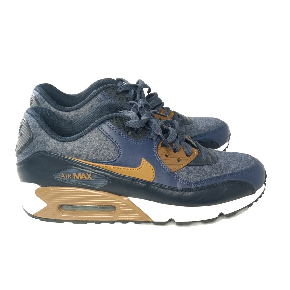 Nike Air Max 90 Shoes Men's Size 9 Sneakers Wool Thunder Blue